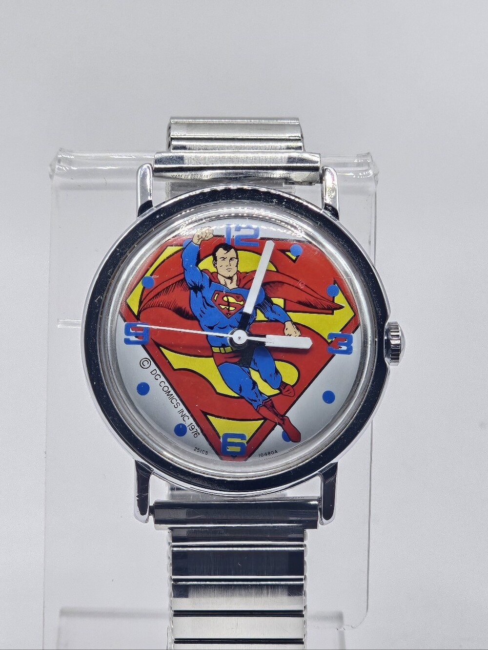 Rare 1979 Timex Sprite DC Comics Superman Wristwatch Running